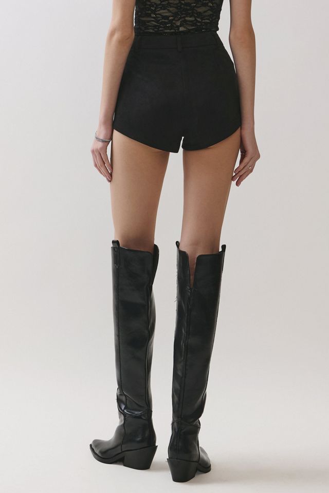 Personal Code Marybell Suede Micro Shorts #3