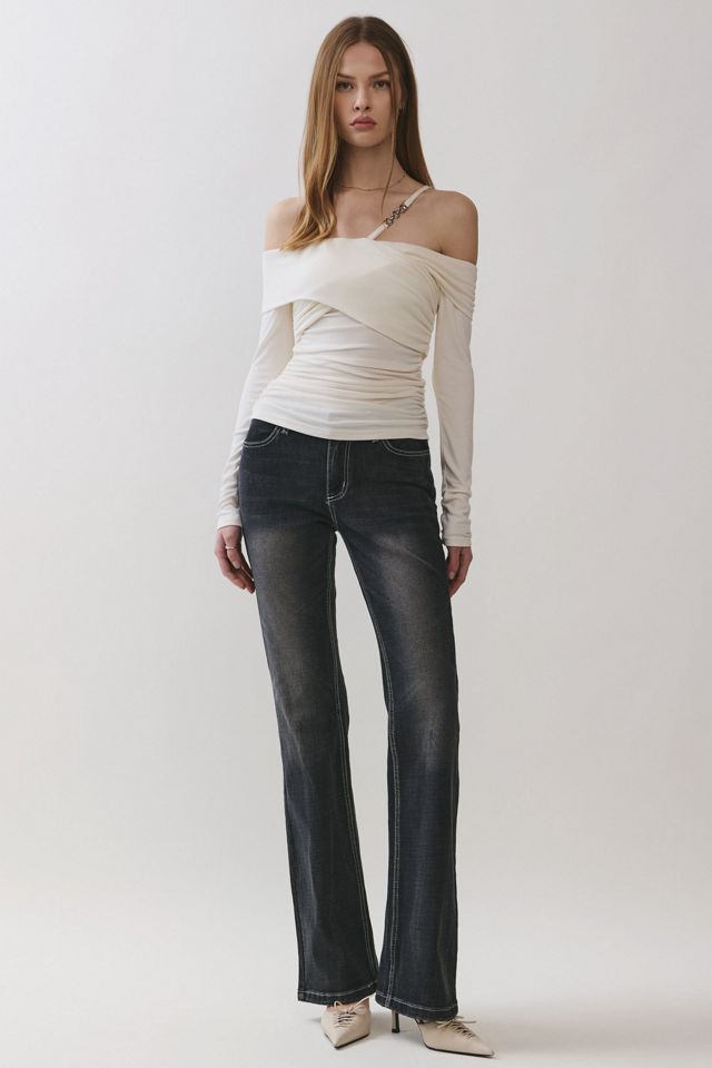 Personal Code Eleanor Off Shoulder Chain Accent Top #2