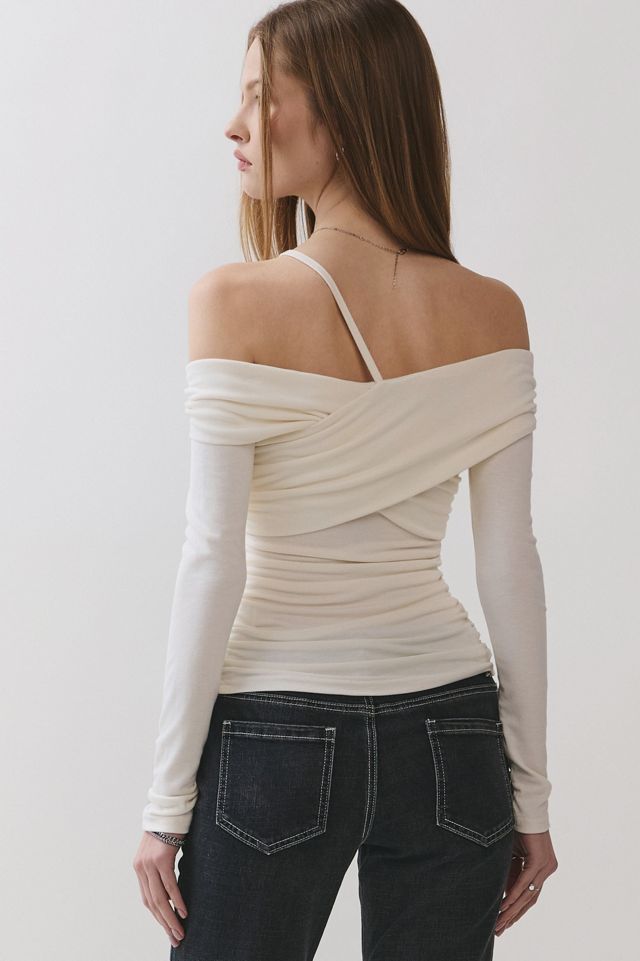 Personal Code Eleanor Off Shoulder Chain Accent Top #4