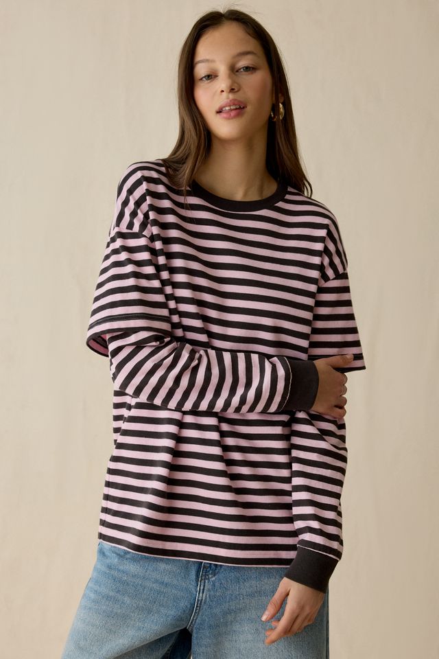 Vans Twofer Striped Layered Long Sleeve Shirt #1