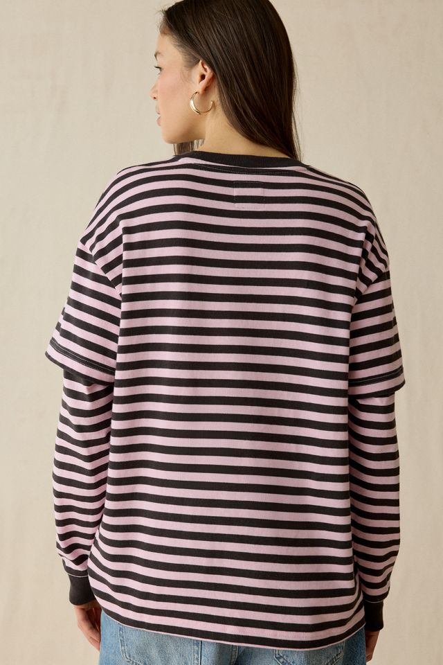 Vans Twofer Striped Layered Long Sleeve Shirt #2