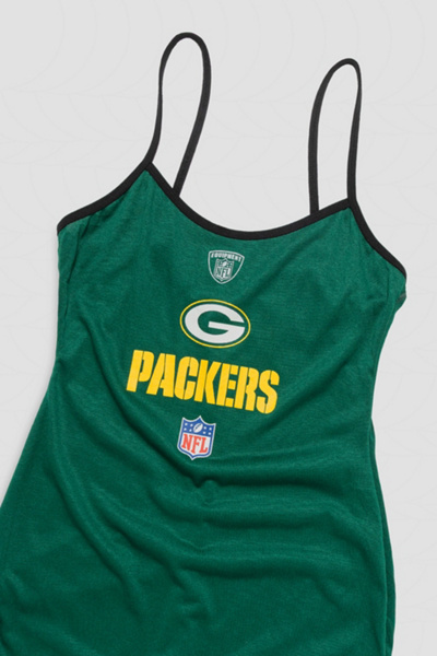 Frankie Collective Rework Green Bay Packers Football Mini Dress