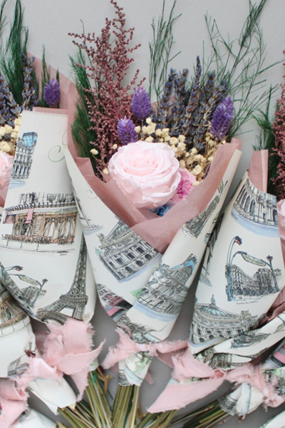 Roxanne’s Dried Flowers Paris Bouquet