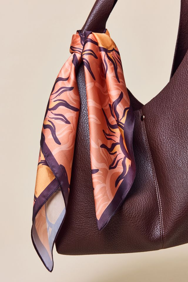 Retro Sun Pattern Satin Scarf #1