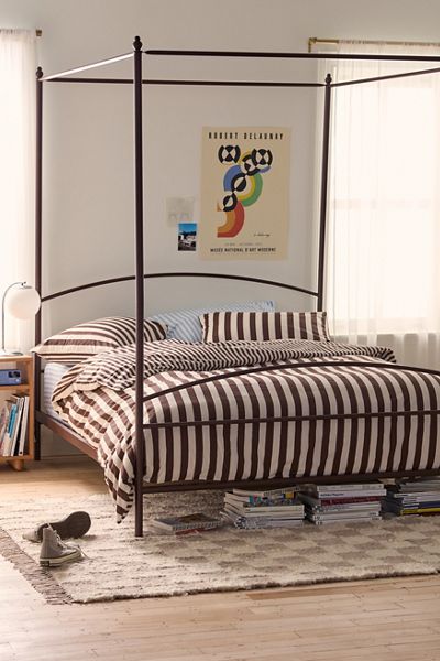 Connie Iron Canopy Bed