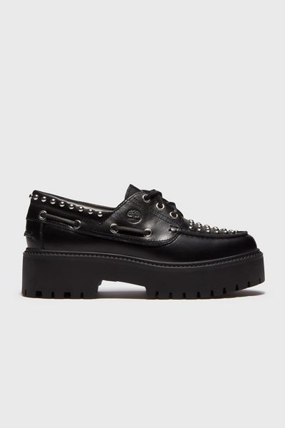 Timberland Women's Stone Street Studded Platform Boat Shoes