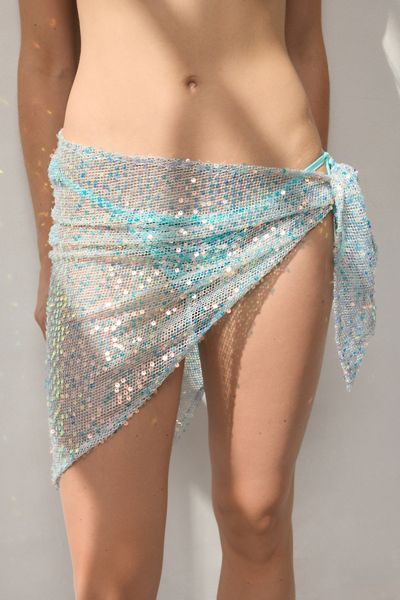 Paréo en filet à paillettes