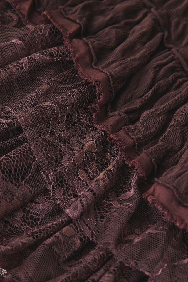 Kimchi Blue Elena Asymmetric Ruffle Lace Trim Cami #4