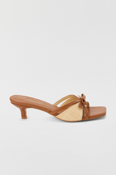 Beach By Matisse Footwear Porter Kitten Heel Sandal in Cognac, Women's at Urban Outfitters