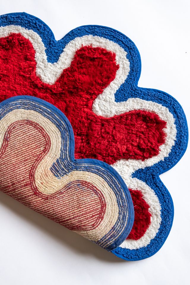 YaYa & Co. Areon Organic Cotton Abstract Bathmat #1
