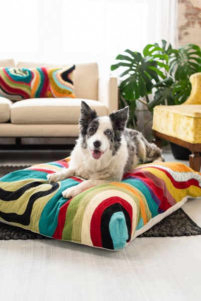 YaYa & Co. Echo Organic Cotton Abstract Dog Bed