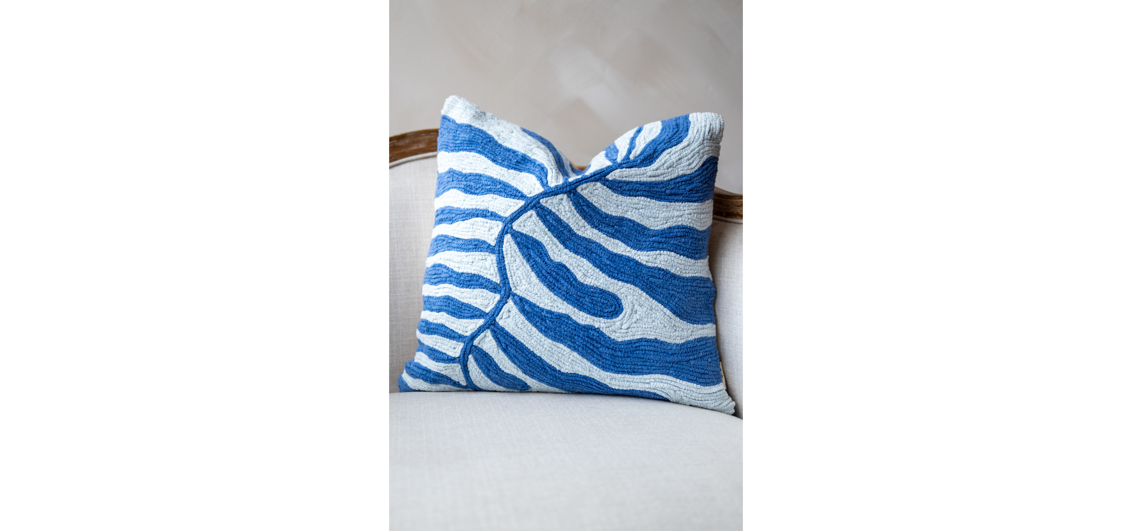 YaYa & Co. Parker Organic Cotton Embroidered Floral Pillow