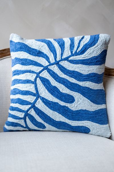YaYa & Co. Parker Organic Cotton Embroidered Floral Pillow