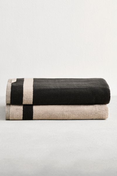 Bed Threads Two-Toned Bath Sheets Set