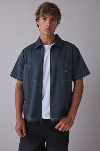 Chemise de camp Fuller à fermeture éclair Dark Seas