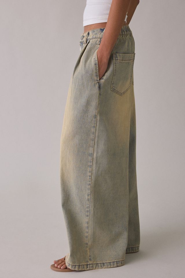 Daisy Street Freya Asymmetric Charm Button Baggy Jeans #3