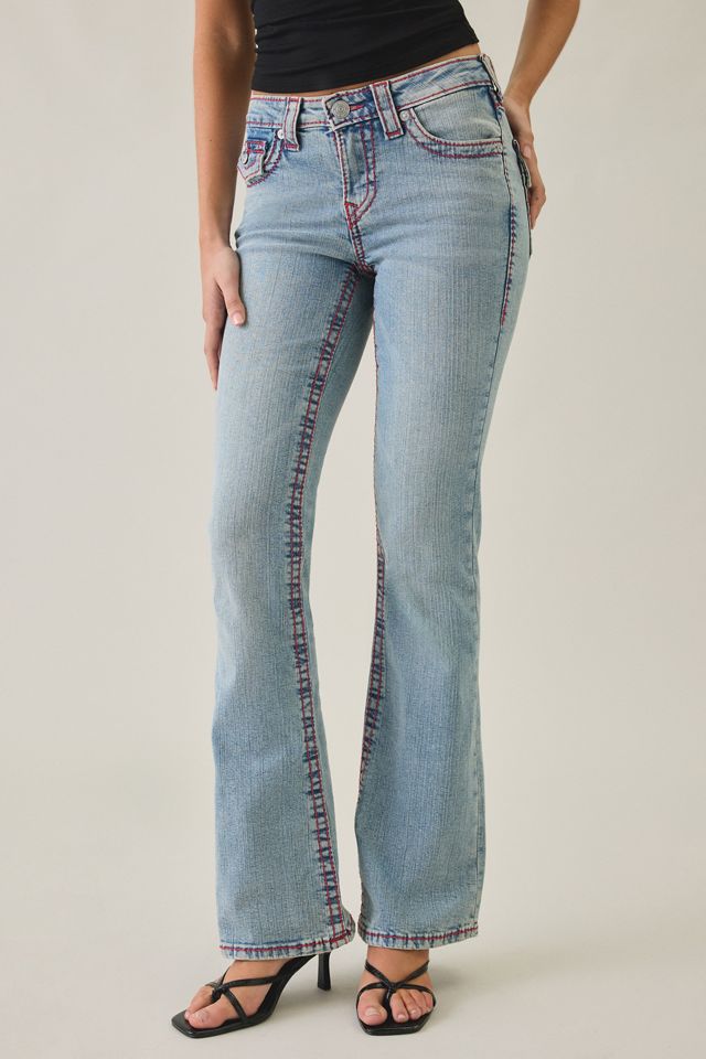 True Religion Becca Sierra Haze Big T Flap Mid-Rise Bootcut Jeans #2