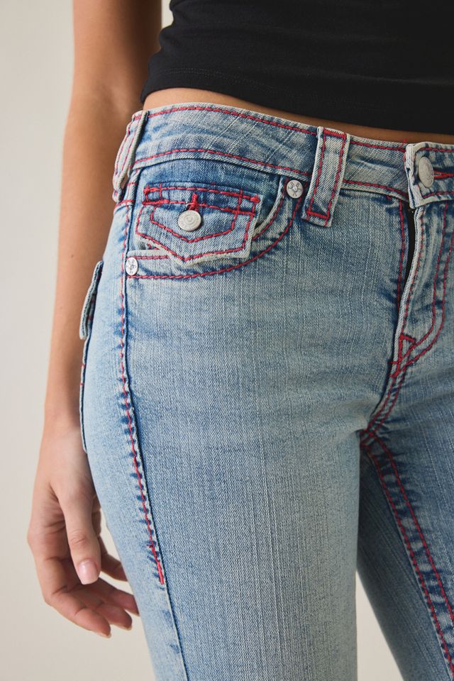 True Religion Becca Sierra Haze Big T Flap Mid-Rise Bootcut Jeans #3