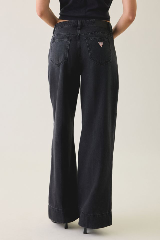 GUESS JEANS G11 Paneled Mid-Rise Wide Leg Jeans #1