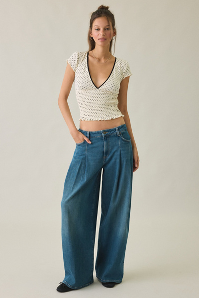 GUESS Jeans Pleated Extra Wide-Leg