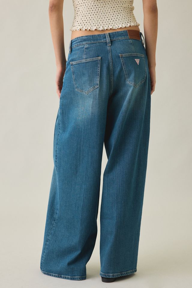GUESS JEANS Pleated Extra Wide-Leg Jeans #2