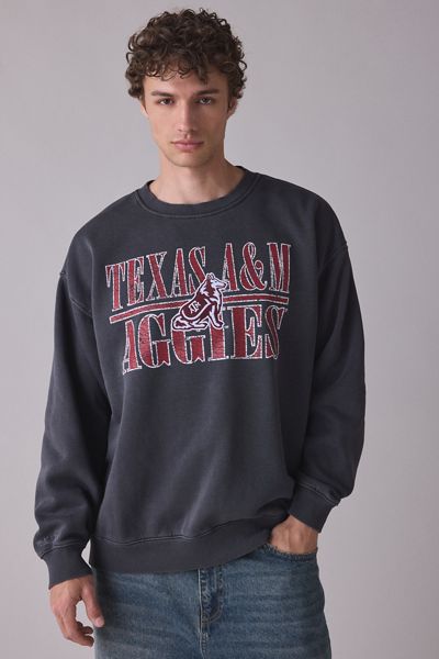 Mitchell & Ness NCAA Downtown Graphic Fleece Crew Neck Sweatshirt