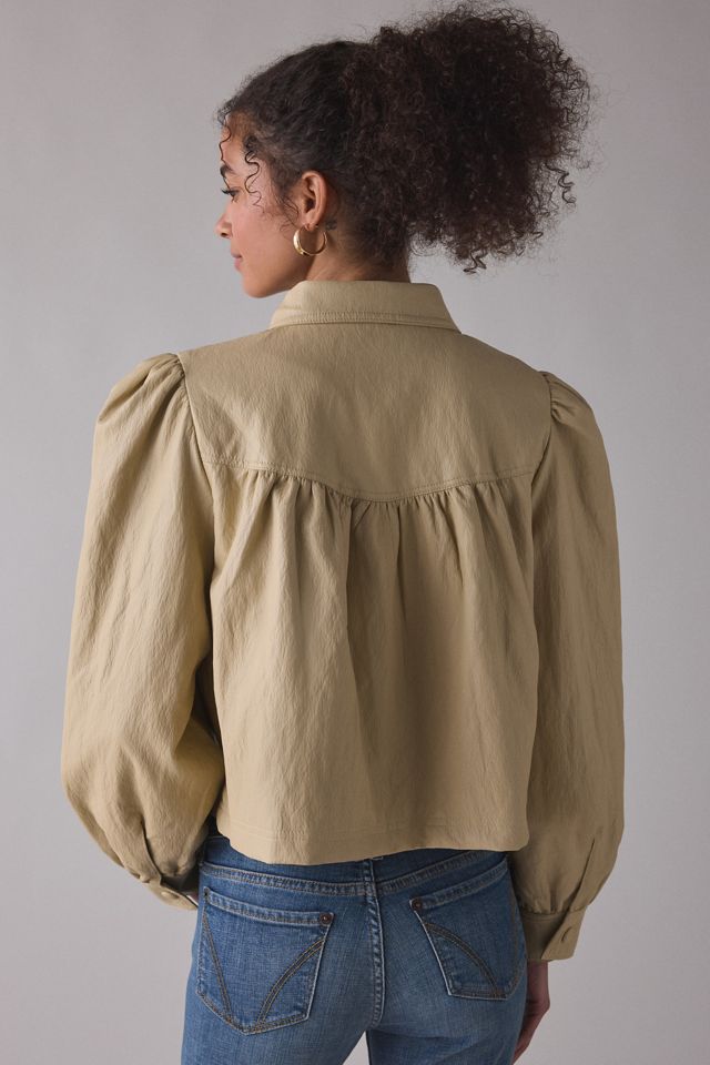 Veste à manches bouffantes en faux cuir Avec Les Filles #2
