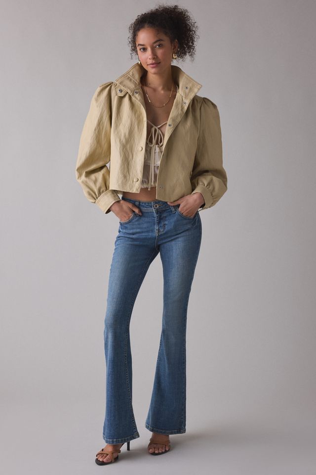 Veste à manches bouffantes en faux cuir Avec Les Filles #4
