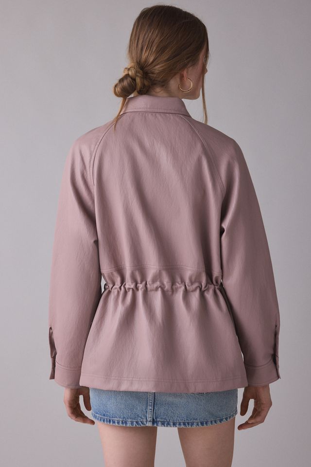 Avec Les Filles Faux Leather Anorak Jacket #3