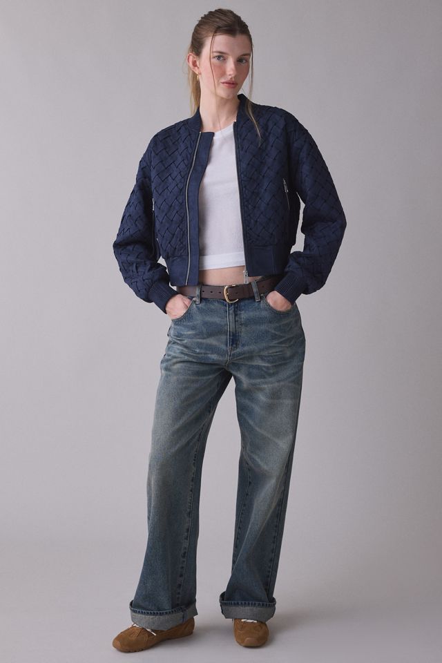 Avec Les Filles Woven Bomber Jacket #1