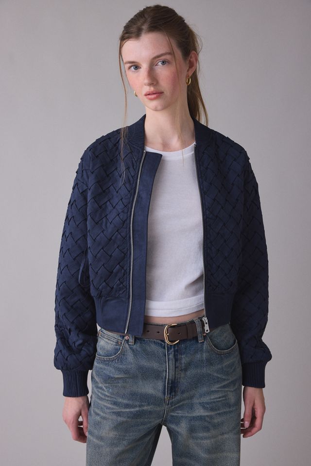 Avec Les Filles Woven Bomber Jacket #3