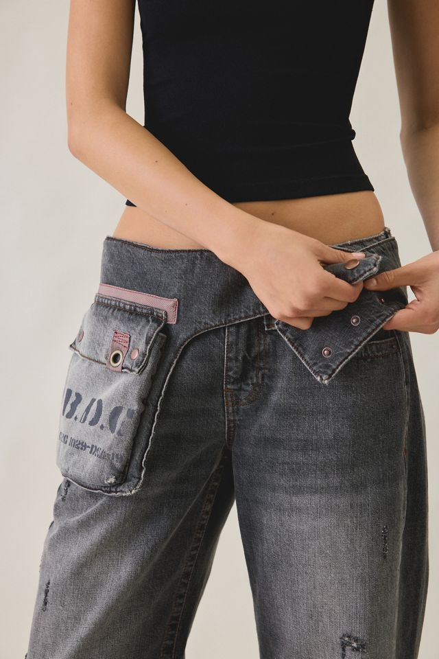 BDG Kayla Utility Belted Low-Rise Jeans #2