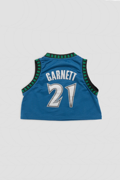 Frankie Collective Rework Minnesota Timberwolves Crop Basketball Jersey