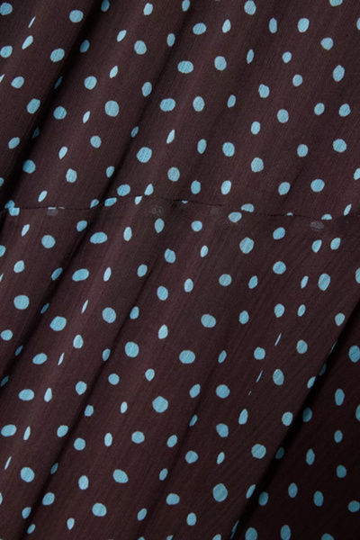 Amy Lynn Alma Polka Dot Chiffon Asymmetric Maxi Skirt