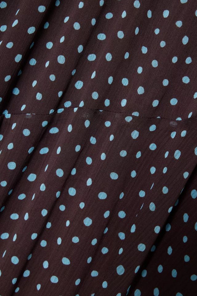 Amy Lynn Alma Polka Dot Chiffon Asymmetric Maxi Skirt #4