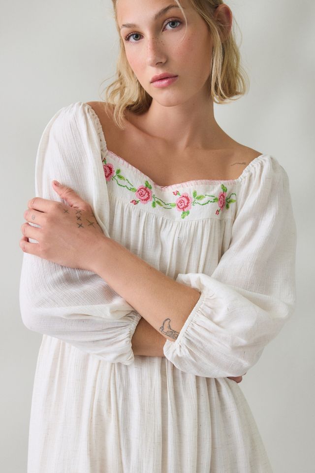 Daisy Street Goldie Floral Embroidered Tiered Maxi Dress #1