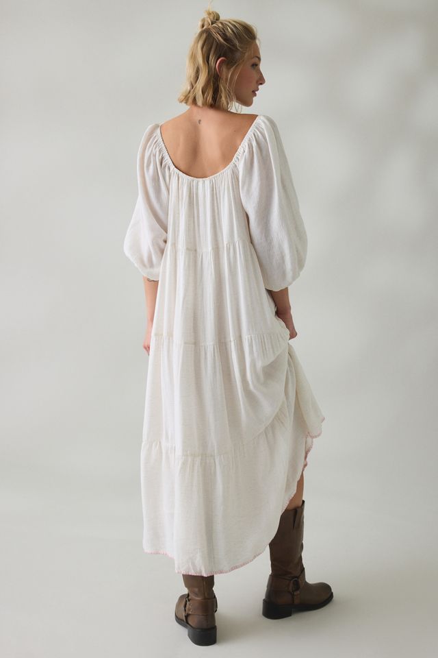Daisy Street Goldie Floral Embroidered Tiered Maxi Dress #3