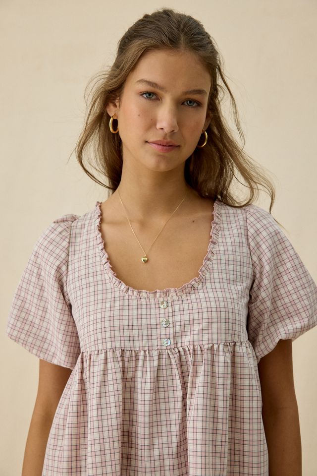 Daisy Street Orielle Puff Sleeve Babydoll Mini Dress #2