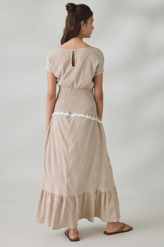 Daisy Street Danica Smocked Short Sleeve Maxi Dress #1
