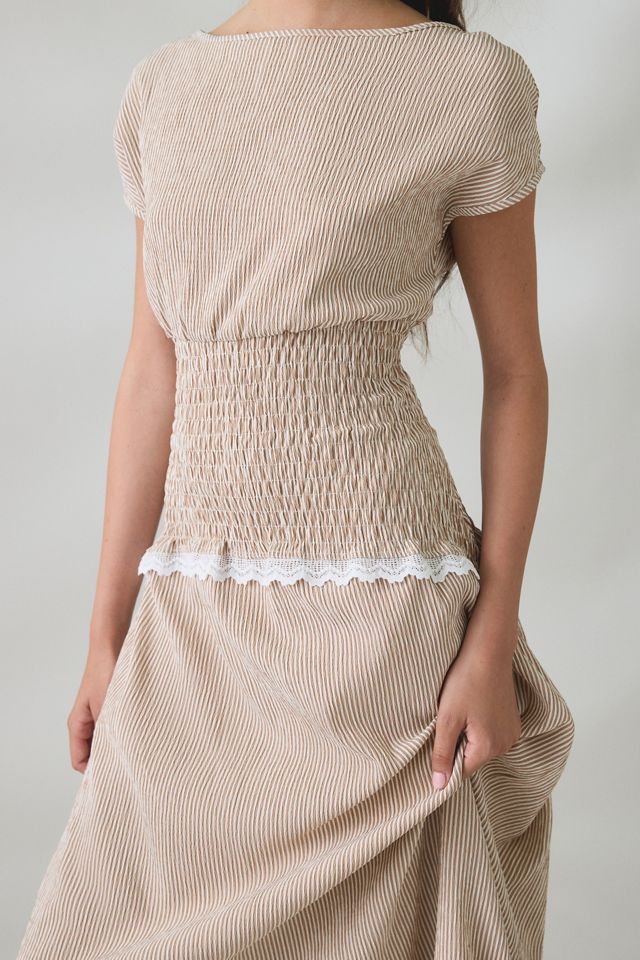 Daisy Street Danica Smocked Short Sleeve Maxi Dress #2