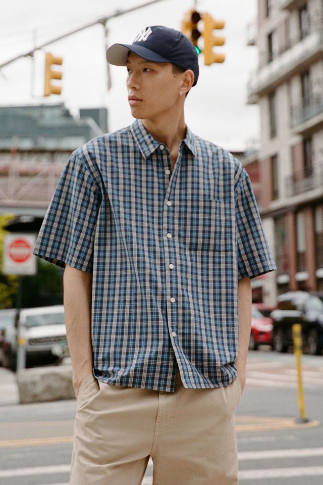 Chemise UO ample en popeline à manches courtes #1