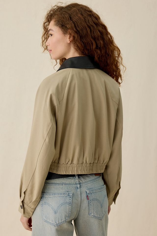 NIA Daniel Contrast Collar Bomber Jacket #2