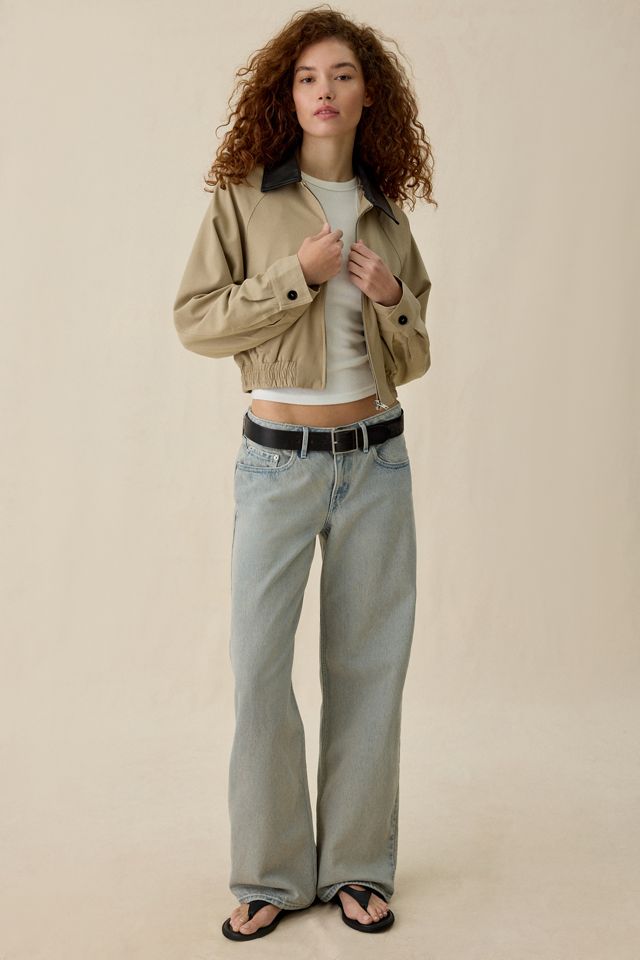 NIA Daniel Contrast Collar Bomber Jacket #3