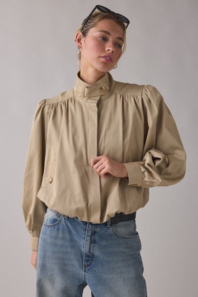 ASTR The Label Estero Gathered Sleeve Bomber Jacket