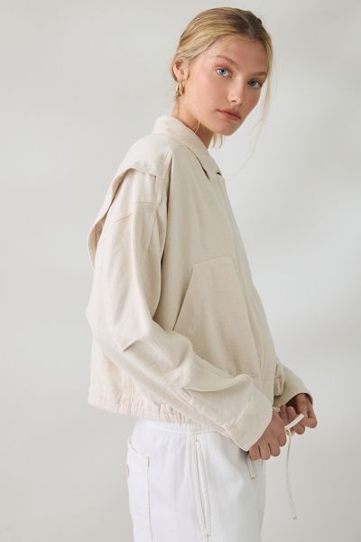 BLANKNYC Oyster Bar Linen Utility Jacket
