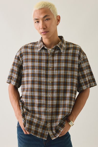 BDG Relaxed Plaid Flannel Shirt