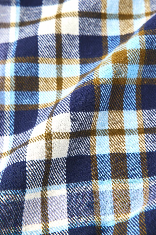 BDG Relaxed Plaid Flannel Short Sleeve Shirt #4