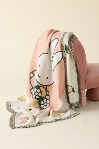Miffy Fruit & Flowers Tapestry Throw Blanket | Urban Outfitters Canada