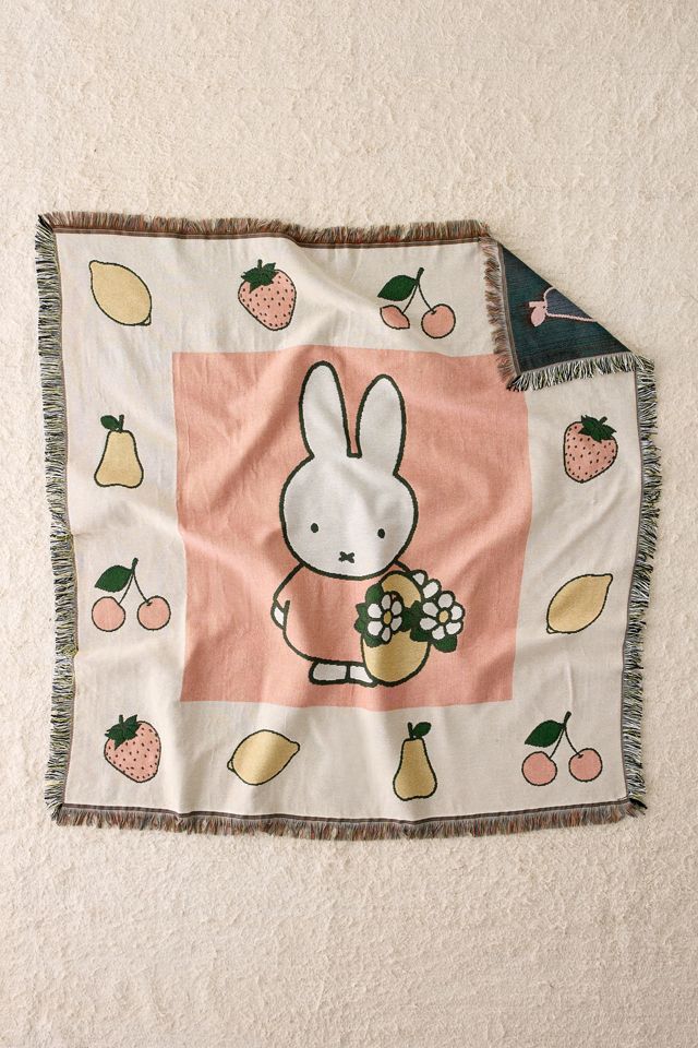 Couverture tapisserie Miffy Fruits et Fleurs #1