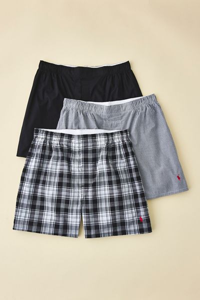 Polo Ralph Lauren Woven Cotton Boxer Shorts 3-Pack